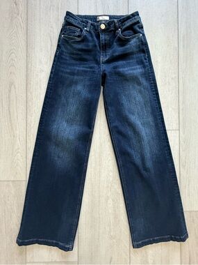 Kut from the Kloth Meg Wide Leg Jeans Size 2 Dark Wash